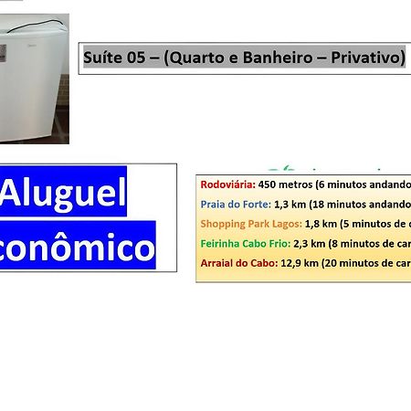 Cabo Frio - Suites - Jardim Flamboyant - Aluguel Economico Eksteriør billede