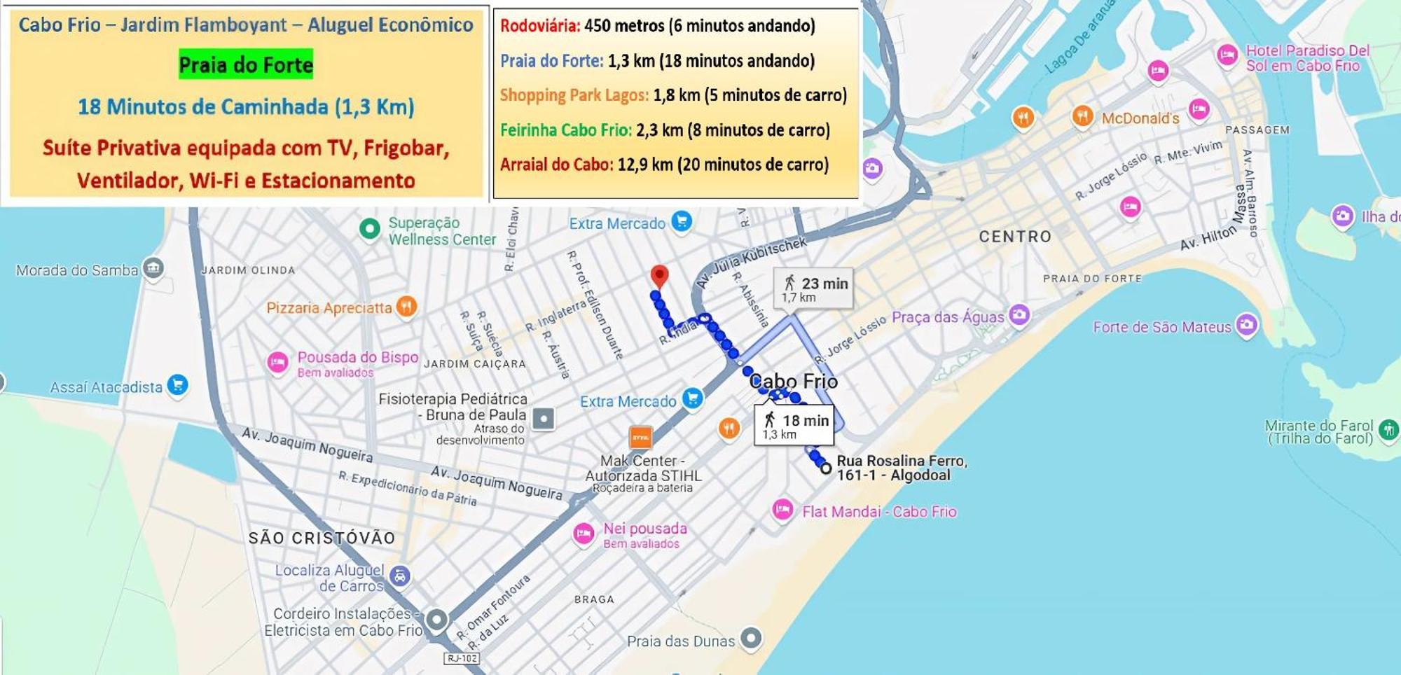 Cabo Frio - Suites - Jardim Flamboyant - Aluguel Economico Eksteriør billede