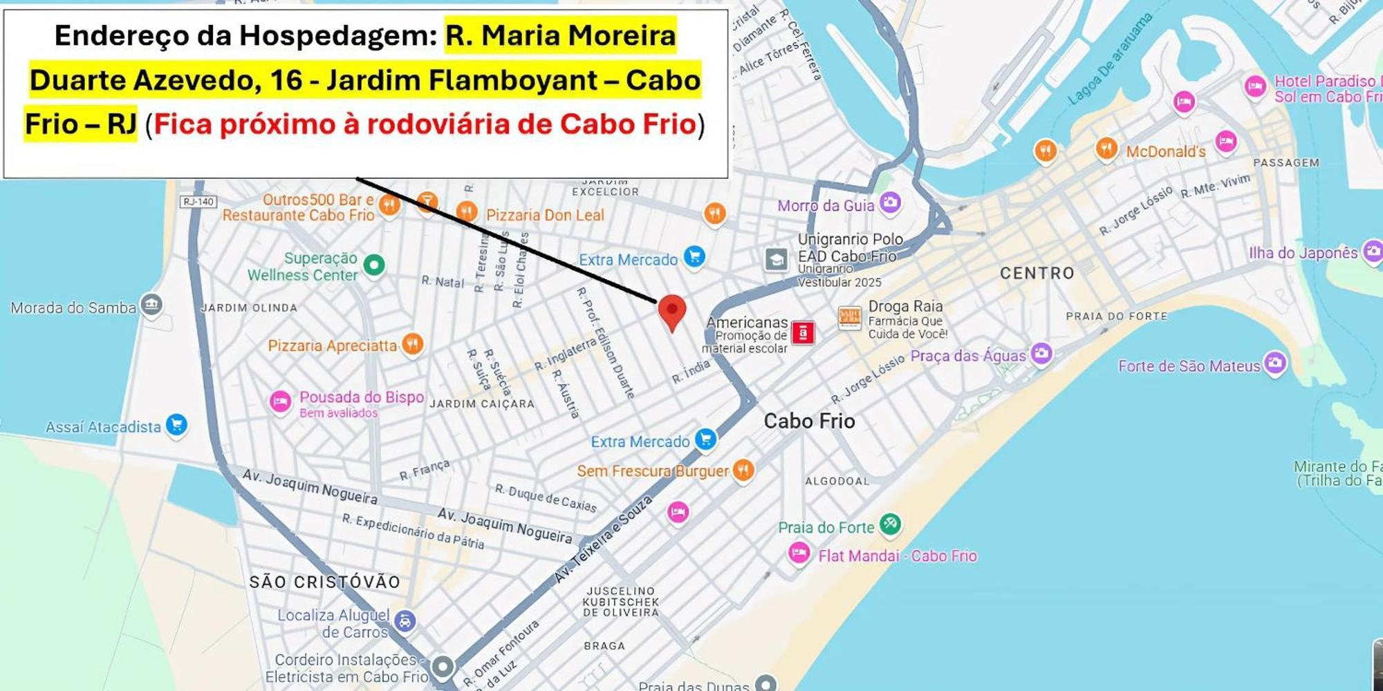 Cabo Frio - Suites - Jardim Flamboyant - Aluguel Economico Eksteriør billede