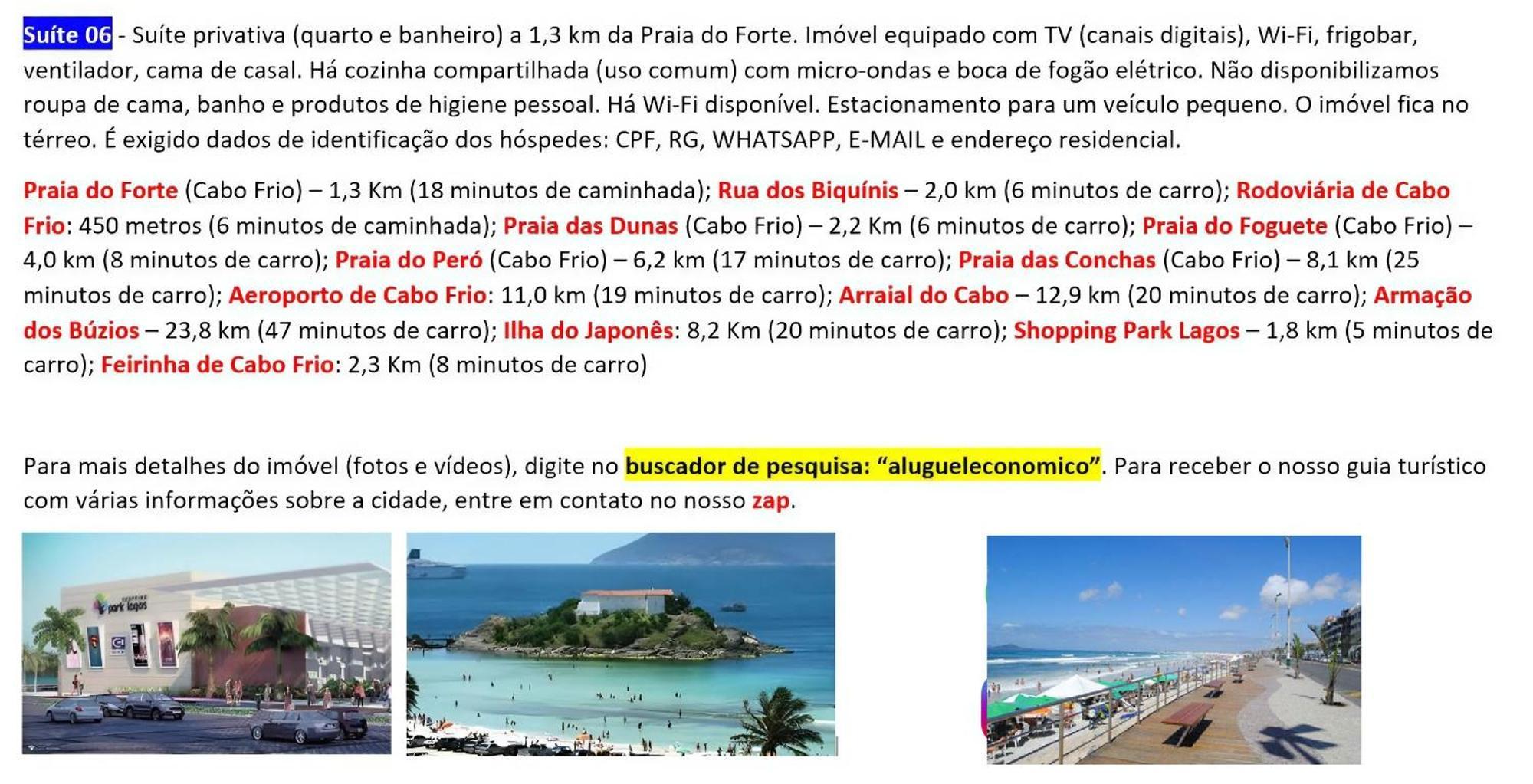 Cabo Frio - Suites - Jardim Flamboyant - Aluguel Economico Eksteriør billede